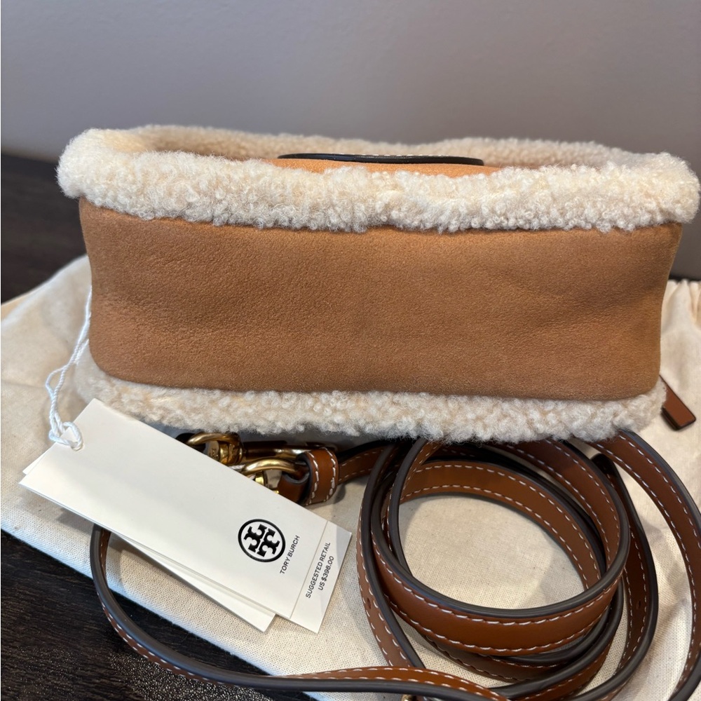Tory Burch Miller Shearling Crossbody Bag - Picture 4 of 4